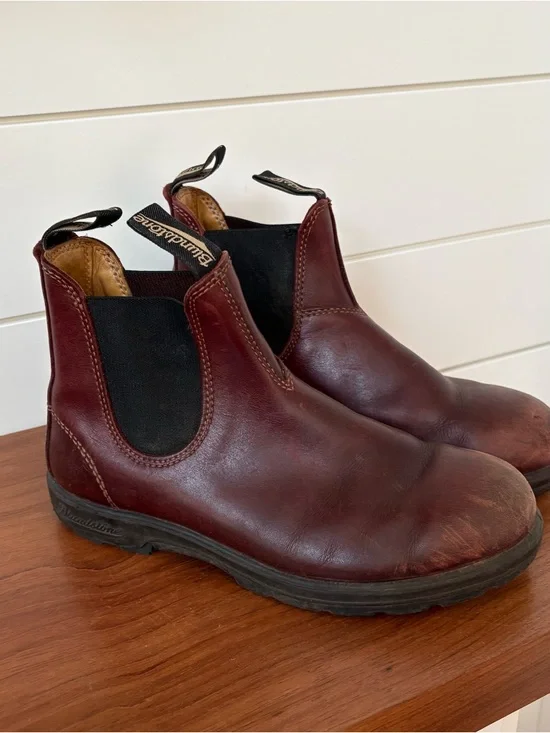 Blundstone 1440 Redwood leather Chelsea Ankle Boots Sz 6.5 Hipster Outdoor Work - Picture 1 of 10